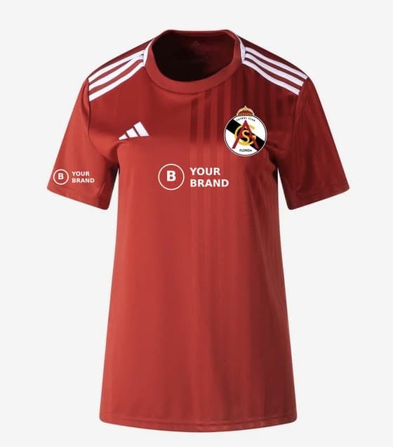 Front of ASG jersey showing sponsor logo placement on chest and sleeve